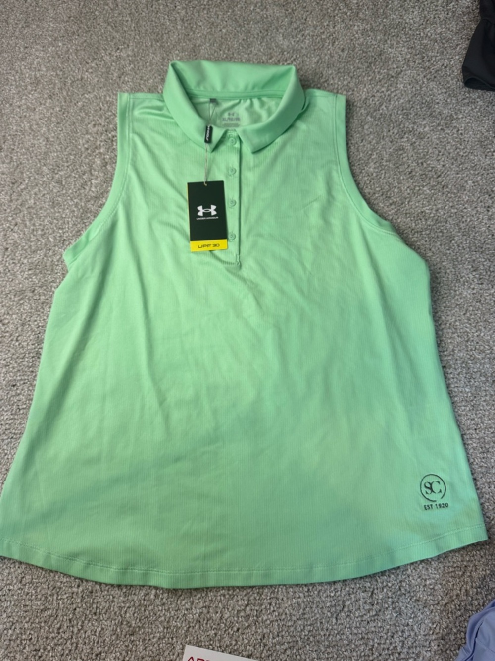 Under Armour Women’s Sleeveless Polo Tank - Green! NWT